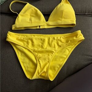 Hollister Bright Yellow Two-Piece Bikini Set